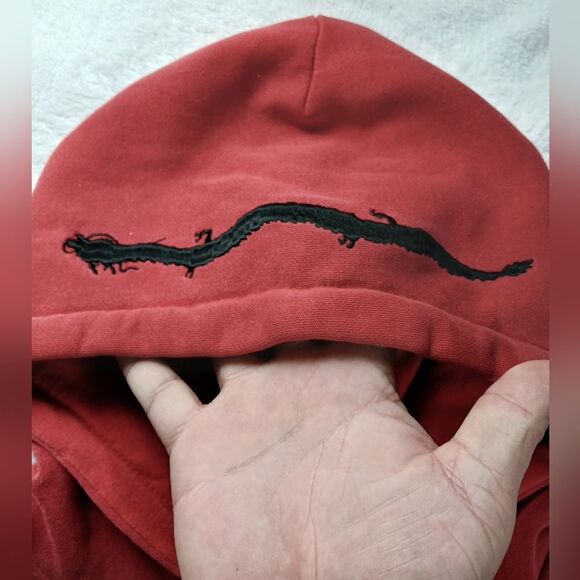 Primitive X DragonBall Z Red Embroided Hoodie Mens Size Medium Sweatshirt - Picture 12 of 12